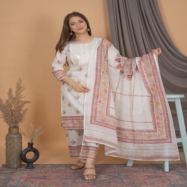 Cotton Kurti Set